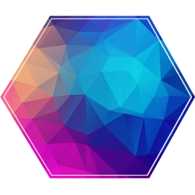 Iridescent hex